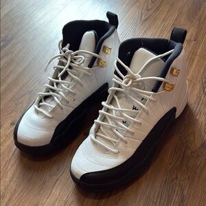 Nike White and Black High-Top Sneakers